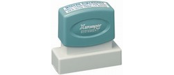 Xstamper Pre-Inked Stamp 9/16" x 2" Can be used as a return address stamp or message stamp.