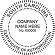 Certificate of Authorization - South Carolina
Available in several mount options.