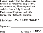 Licensed Professional Engineer (Stamp) - Minnesota
Available in several mount options.