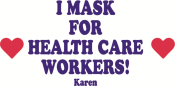 these three-layer face masks feature a 100% polyester outer shell and a cotton inner layer that follows CDC recommendations for cloth facial coverings. Show support for our healthcare workers by wearing this mask.