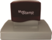 The Mystamp is a high quality, pre-inked stamp.  Impresion size is 2-3/8" X 3-7/82"28 It is great stamp for an approval checklists, stamping on bags, work order verification, or general information.