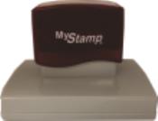 The Mystamp is a high quality, pre-inked stamp.  Impresion size is 2-3/8" X 3-7/82"28 It is great stamp for an approval checklists, stamping on bags, work order verification, or general information.