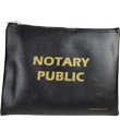 This notary supplies bag comes in large (10 X 13") or small(6 X 12") and is lockable. You may choose to purchase it with a combination lock.