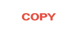 "COPY" Stock Stamp  Impression Size .5" X 1.62"  Xstamper N10  High Quality Stamp