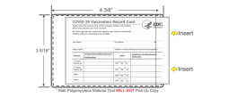 Protect your Covid-19 Vaccination Record Card.  Ink transfer resistant, water resitant, easy insertion and removal.  Perfect size. 10 PACK
