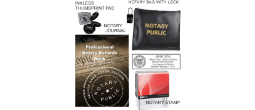 Arizona Notary Stamp.  This is a self-inking Printer 40.  A good quality stamp.  It is combines with our hard cover journal, inkless fingerprint pad, large notary bag with combination lock.