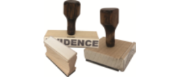 Handle Stamp 3 Lines Impression size is .75" X 1".  You must choose molding or handle stamp below