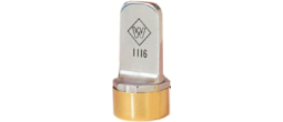W Deluxe Quality Control & Assurance Inspection Stamp W-1116 Size - 3/4 inch