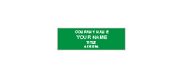 Engraved Name Badge 1" X 3" Four Lines.  Choose from many colors