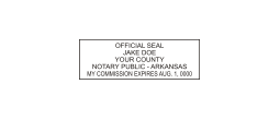 NS-ARKANSAS - AR Notary Stamp