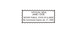 NS-ILLINOIS - IL Notary Stamp  