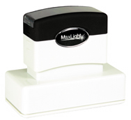 MaxLight 720 (1" X 4") Pre-inked Stamp. High quality impression.