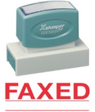 FAXED-Jumbo Stock Stamp, Impression size 7/8" X 2-3/4", Xstamper N18, choice of colors
