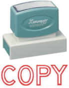 COPY-Jumbo Stock Stamp, Impression size 7/8" X 2-3/4", Xstamper N18, choice of colors