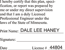 Licensed Professional Engineer (Stamp) - Minnesota
Available in several mount options.