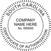 Certificate of Authorization - South Carolina
Available in several mount options.