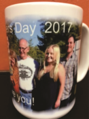 Father's Day Gift. Customized Father's Day Mug.  No minimum order.  Upload your picture, write your message, your mug ready or shipped the next business day.