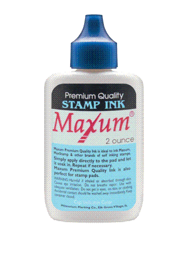MAXUM STAMP INK-BLUE
