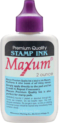 MAXUM STAMP INK-PURPLE