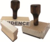 Handle Stamp 3 Lines Impression size is .75" X 1".  You must choose molding or handle stamp below