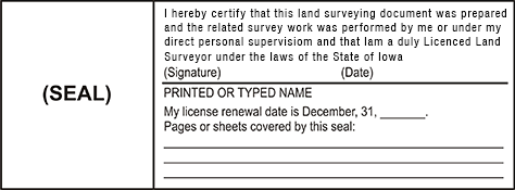Land Surveyor Stamp - Iowa
Available in several mount options