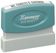 Xstamper Pre-Inked Single Line Stamp 1/8" x 2-3/8" Perfect for email address, web site address, or company name.