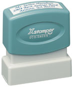 Xstamper Pre-Inked Stamp 1/2" x 1-5/8" This size is great for small return address.  This model is the same size as our stock stamps.